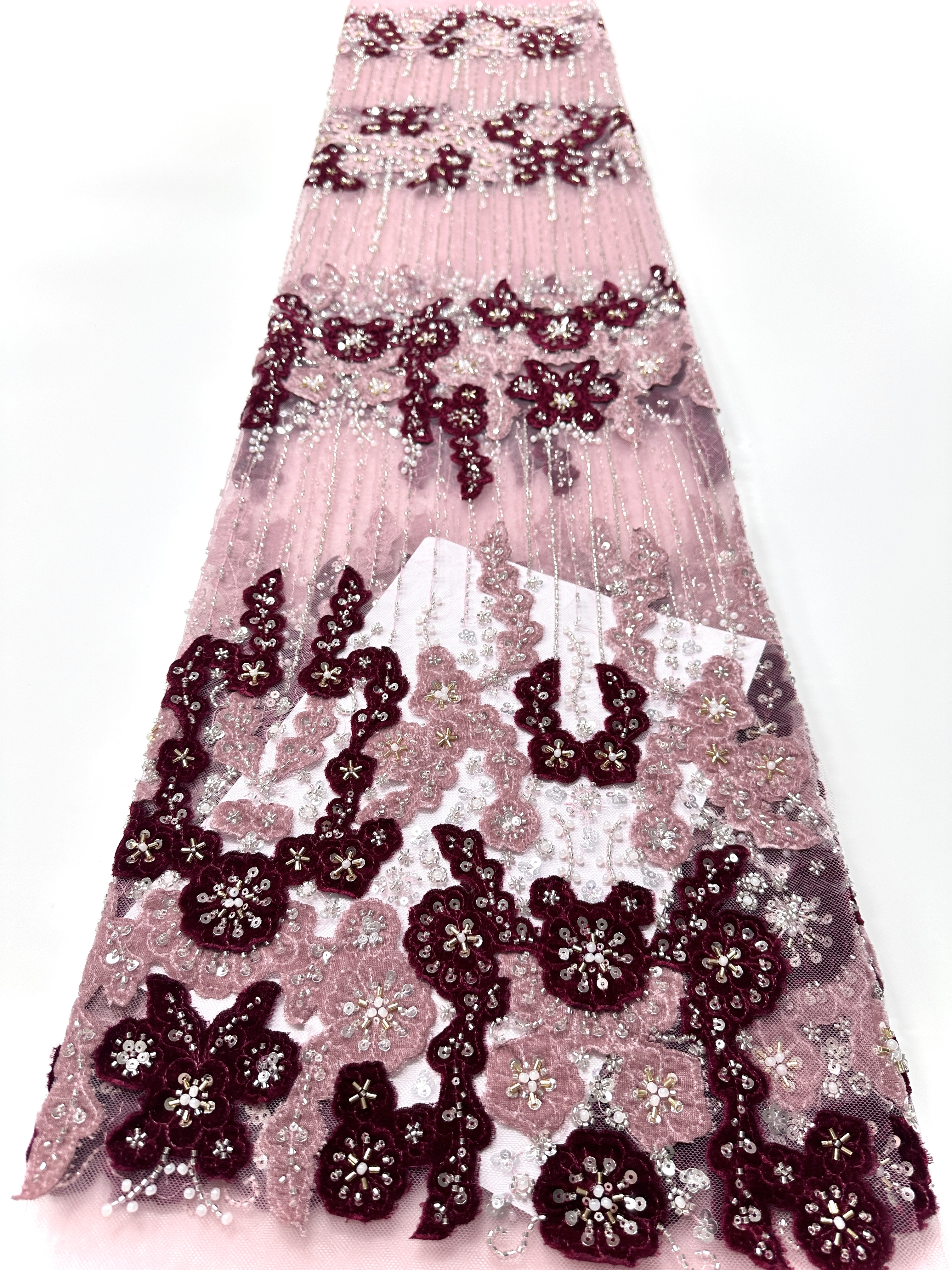 2025 New Design Luxury French  - Sewing Velvet Fabric ulasan dan harga