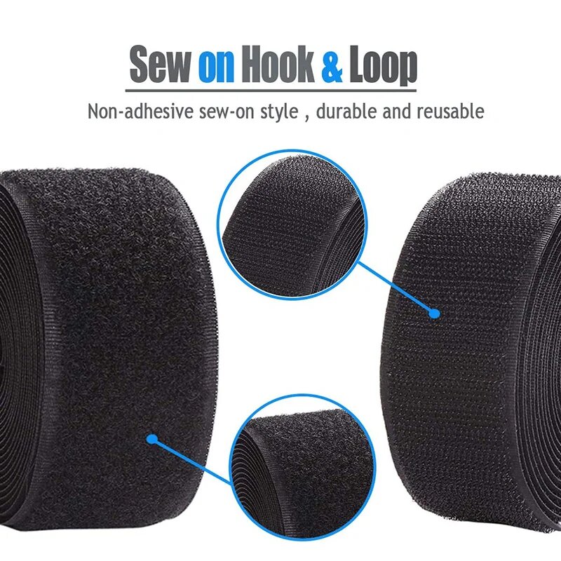 Non-Adhesive Hook and Loop Tap - Velcro Sew On ulasan dan harga