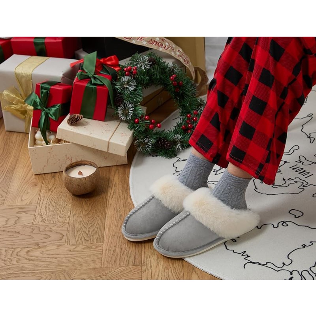 【FD41168346】Womens Slipper wit - Sewing House ulasan dan harga