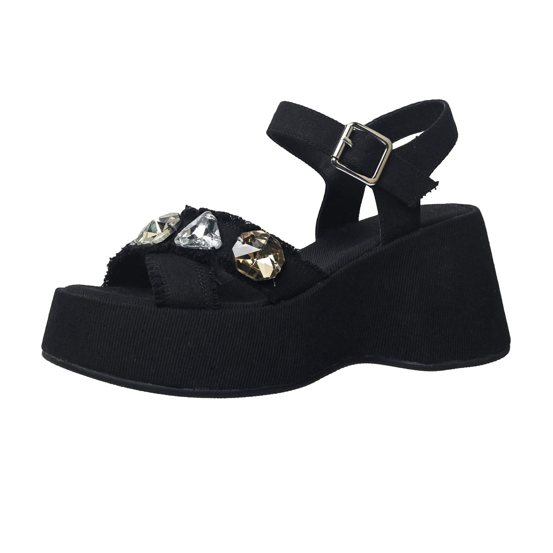 Krazing Pot Denim Peep Toe Pla - Sewing Garment ulasan dan harga