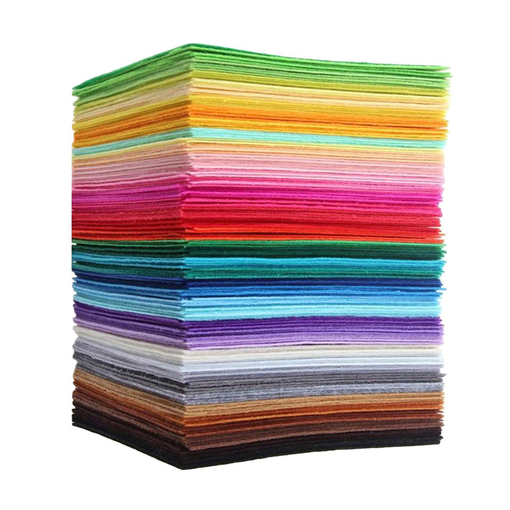40Pcs Bright Nonwoven Fabric S - Sewing Textile Art ulasan dan harga