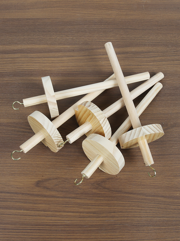 Wooden Spinning Mallet DIY Yar - Sewing In Textile ulasan dan harga