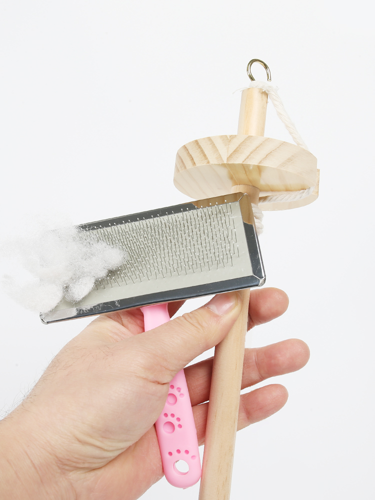 Wooden Spinning Mallet DIY Yar - Sewing In Textile ulasan dan harga