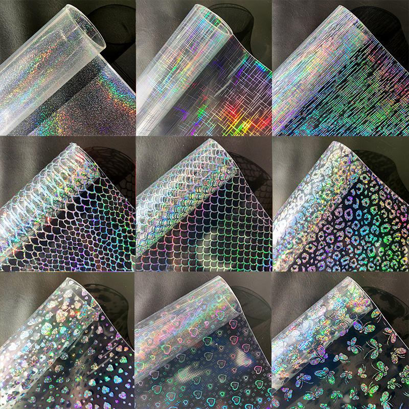Vinyl Fabric Holographic Trans - Sewing Textile Art ulasan dan harga