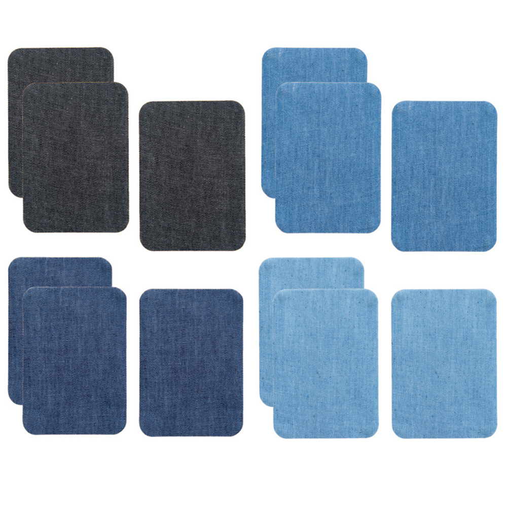 20PCS Cotton Denim Patches Rep - Sewing Repair ulasan dan harga