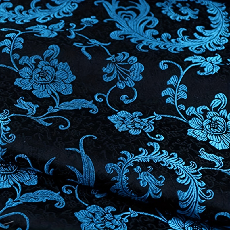 3D Blue Phoenix Tail Brocade F - Sewing Garment ulasan dan harga