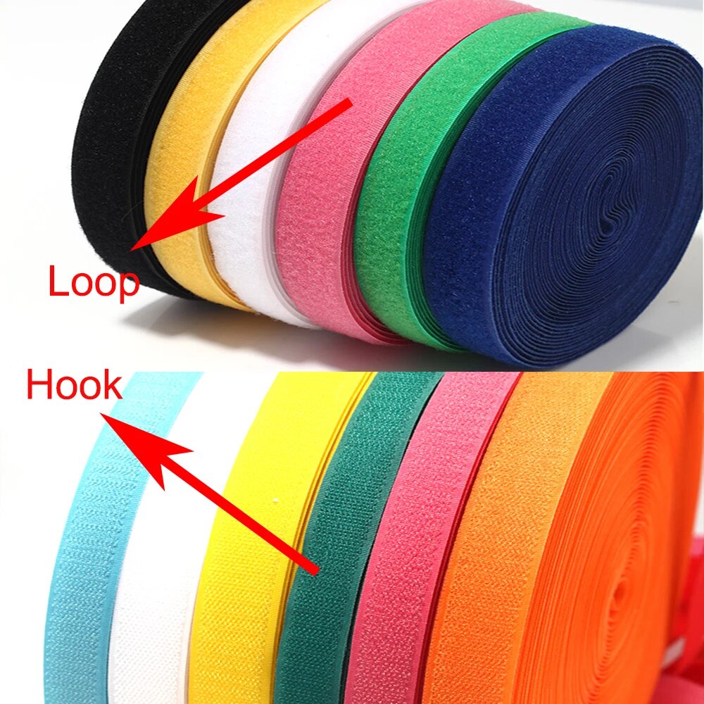 5Meter/Pair Colorful Non-adhes - Velcro Sew On ulasan dan harga