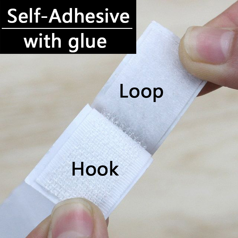 20-50mm White 1/3/5/10Meter St - Velcro Sew On ulasan dan harga