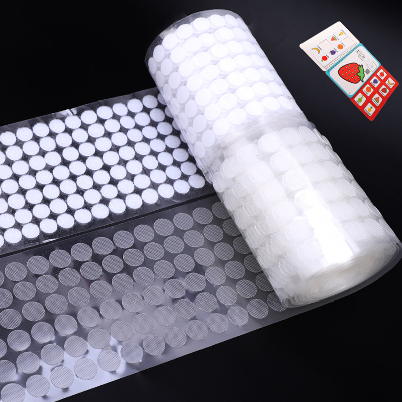 1000pair 10/15/20mm White Dot  - Velcro Sew On ulasan dan harga