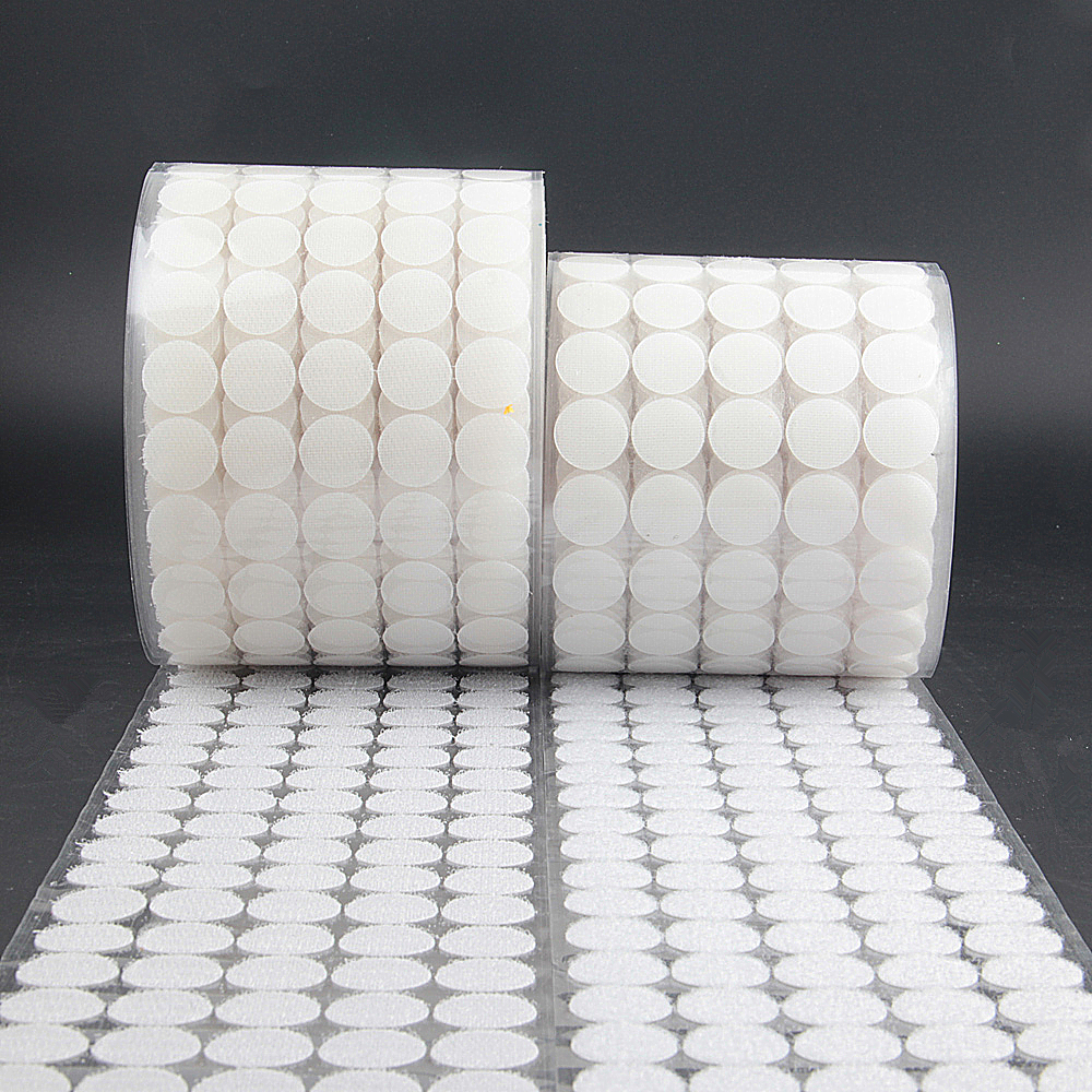1000pair 10/15/20mm White Dot  - Velcro Sew On ulasan dan harga