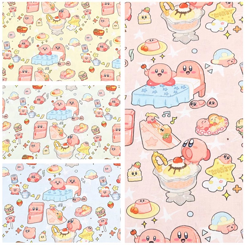 Cartoon Kirby 100 Cotton Fabri - Sewing In Textile ulasan dan harga