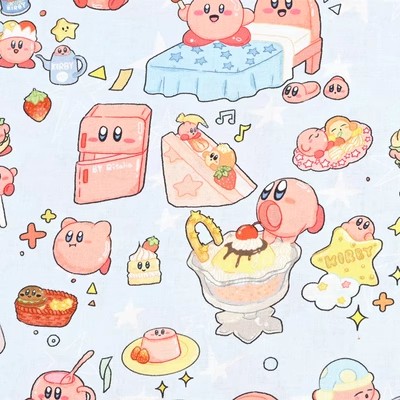 Cartoon Kirby 100 Cotton Fabri - Sewing In Textile ulasan dan harga