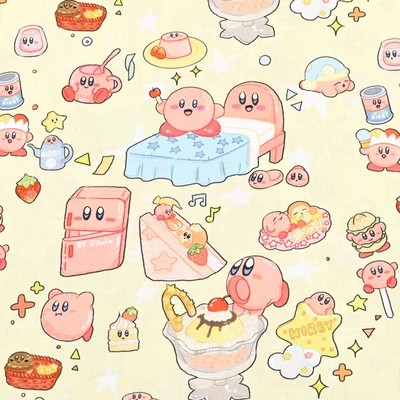 Cartoon Kirby 100 Cotton Fabri - Sewing In Textile ulasan dan harga