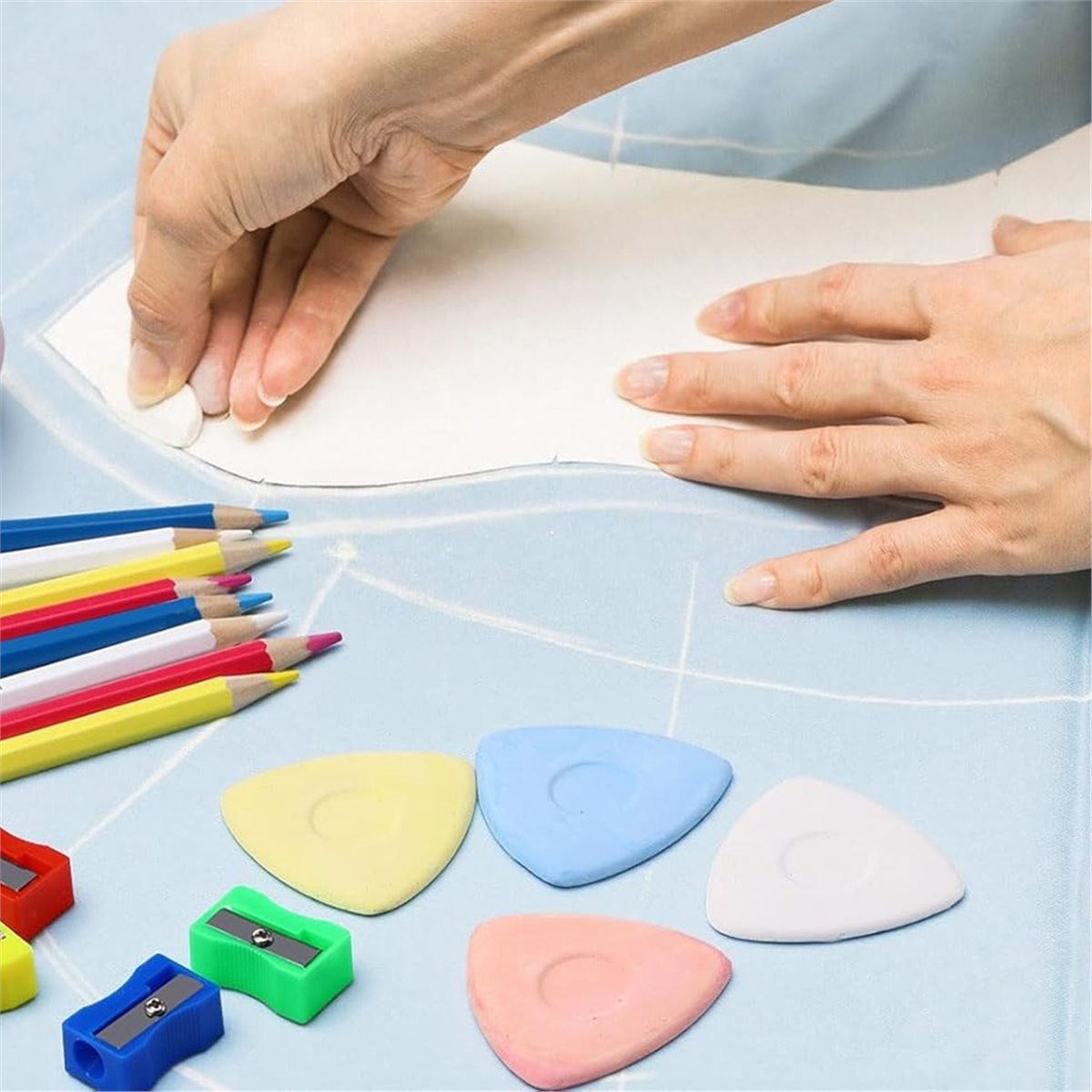【AT48】 NEW 20 Pcs Triangle Tai - Tailor Chalk Marker ulasan dan harga