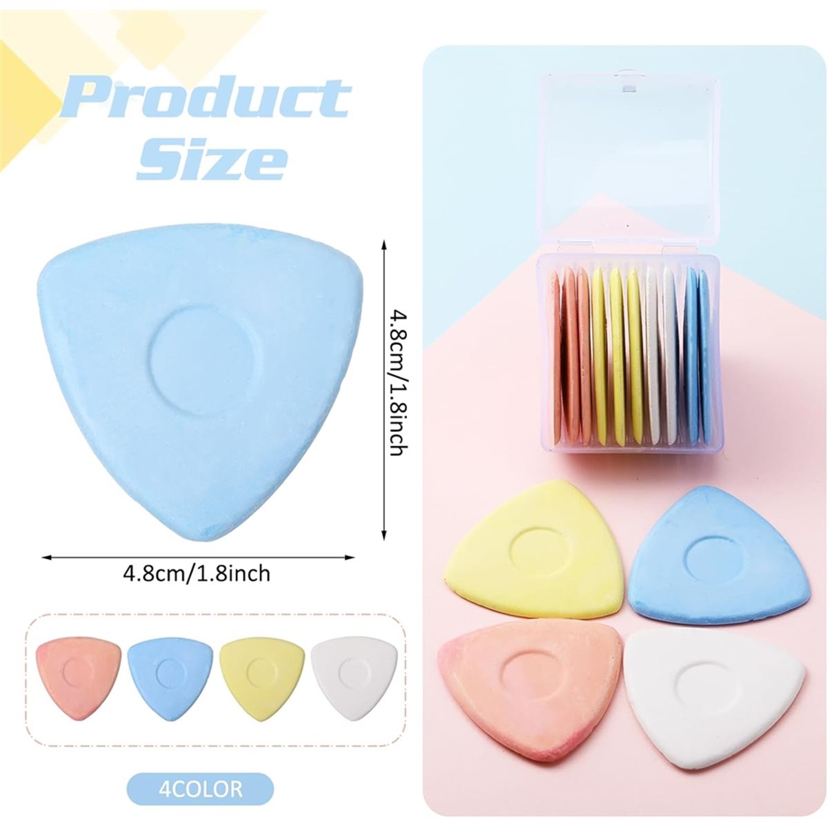【AT48】 NEW 20 Pcs Triangle Tai - Tailor Chalk Marker ulasan dan harga
