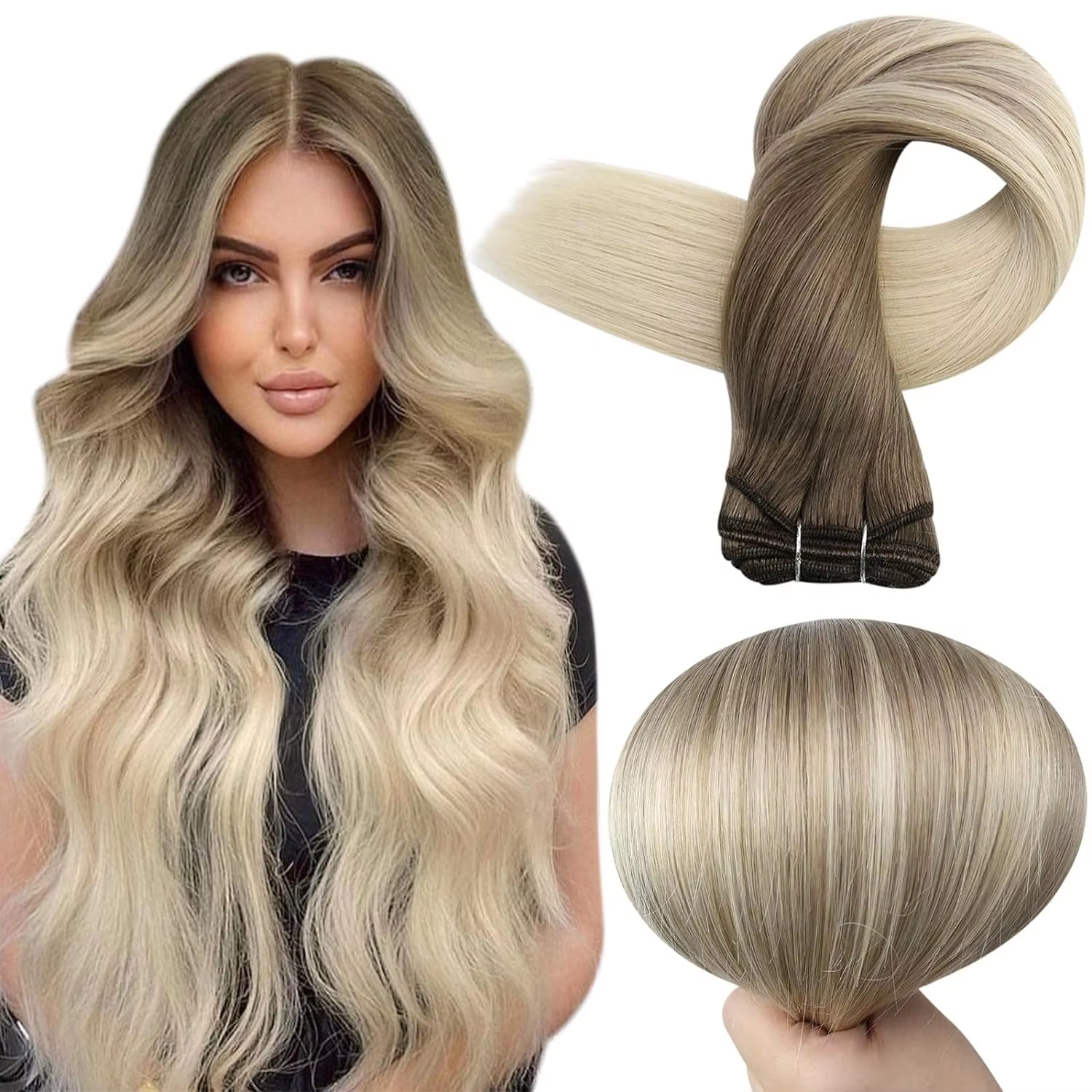 Full Shine Human Hair Weft Ext - Sewing Lab ulasan dan harga
